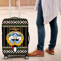 Kuwait Hawk of Quraish With Al Sadu Pattern Personalized Luggage Cover - Wonder Print Shop