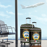 Kuwait Hawk of Quraish With Al Sadu Pattern Personalized Luggage Cover - Wonder Print Shop