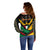 Kuwait Hawk of Quraish With Al Sadu Pattern Personalized Off Shoulder Sweater - Wonder Print Shop