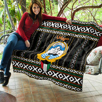 Kuwait Hawk of Quraish With Al Sadu Pattern Personalized Quilt - Wonder Print Shop