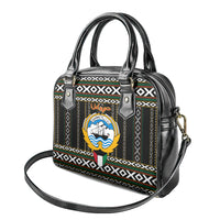 Kuwait Hawk of Quraish With Al Sadu Pattern Personalized Shoulder Handbag