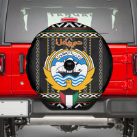 Kuwait Hawk of Quraish With Al Sadu Pattern Personalized Spare Tire Cover - Wonder Print Shop