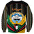 Kuwait Hawk of Quraish With Al Sadu Pattern Personalized Sweatshirt - Wonder Print Shop