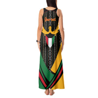 Kuwait Hawk of Quraish With Al Sadu Pattern Personalized Tank Maxi Dress - Wonder Print Shop