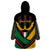 Kuwait Hawk of Quraish With Al Sadu Pattern Personalized Wearable Blanket Hoodie - Wonder Print Shop
