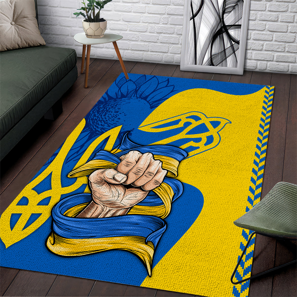 Ukraine Ukraine Folk Patterns Unity Day Personalized Area Rug LT9 - Wonder Print Shop