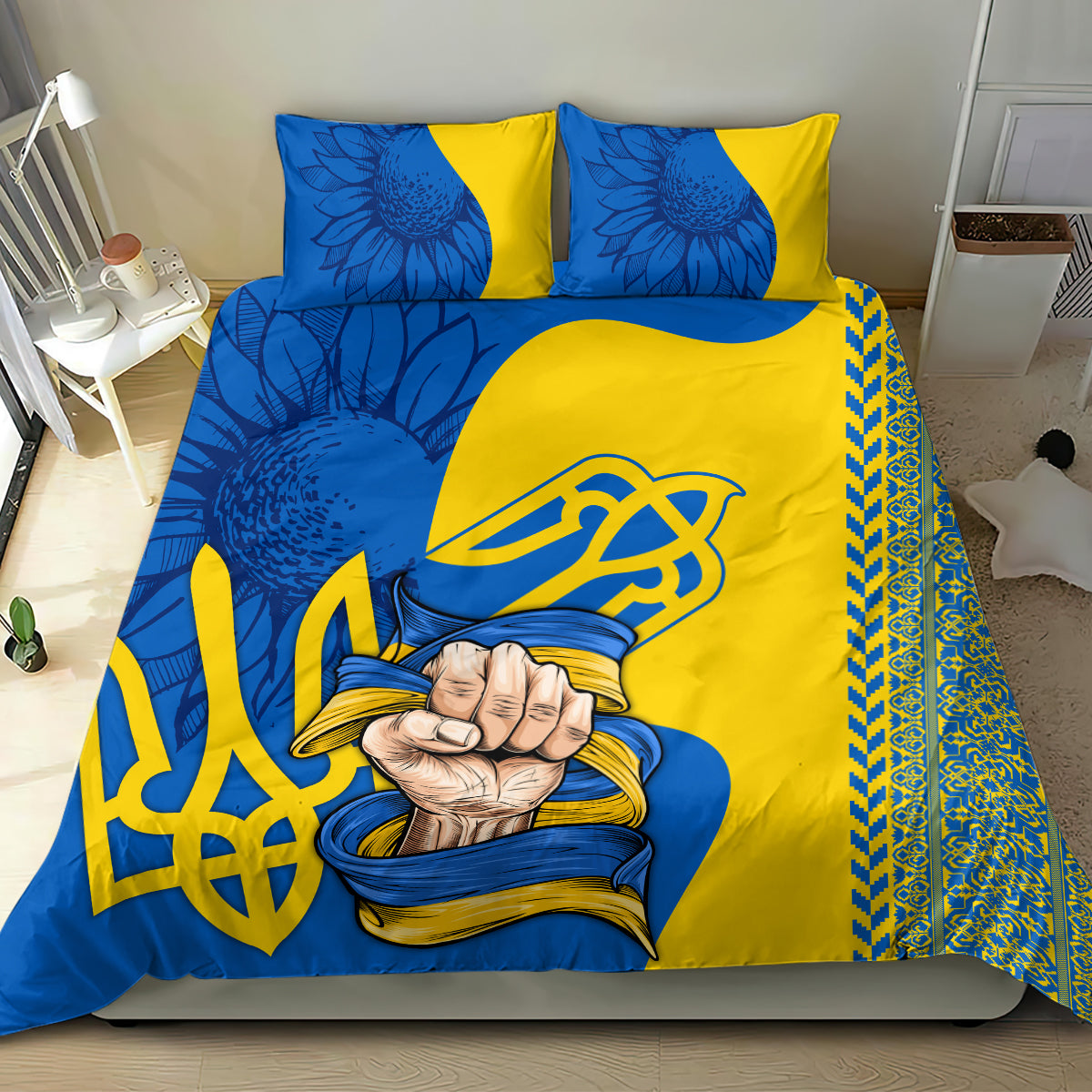 Ukraine Ukraine Folk Patterns Unity Day Personalized Bedding Set LT9 - Wonder Print Shop