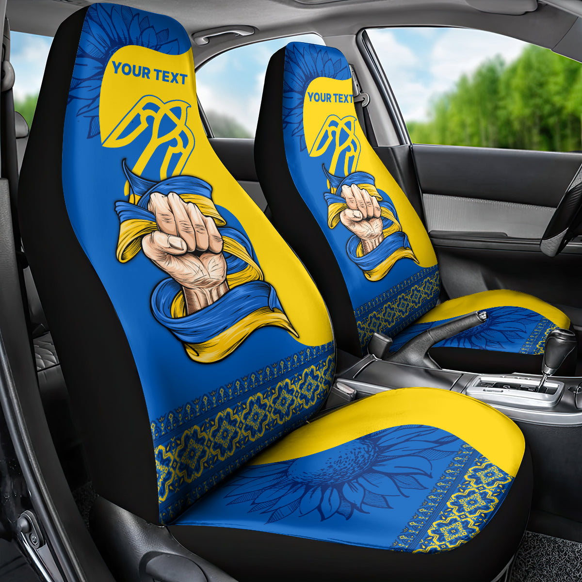 Ukraine Ukraine Folk Patterns Unity Day Personalized Car Seat Cover LT9 - Wonder Print Shop