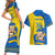 Ukraine Ukraine Folk Patterns Unity Day Personalized Couples Matching Short Sleeve Bodycon Dress and Hawaiian Shirt LT9 - Wonder Print Shop