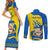 Ukraine Ukraine Folk Patterns Unity Day Personalized Couples Matching Short Sleeve Bodycon Dress and Long Sleeve Button Shirt LT9 - Wonder Print Shop