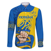 Ukraine Ukraine Folk Patterns Unity Day Personalized Family Matching Long Sleeve Bodycon Dress and Hawaiian Shirt LT9 - Wonder Print Shop