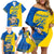 Ukraine Ukraine Folk Patterns Unity Day Personalized Family Matching Off Shoulder Short Dress and Hawaiian Shirt LT9 - Wonder Print Shop