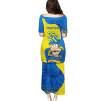 Ukraine Ukraine Folk Patterns Unity Day Personalized Family Matching Puletasi and Hawaiian Shirt - Wonder Print Shop