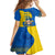 Ukraine Ukraine Folk Patterns Unity Day Personalized Family Matching Short Sleeve Bodycon Dress and Hawaiian Shirt - Wonder Print Shop