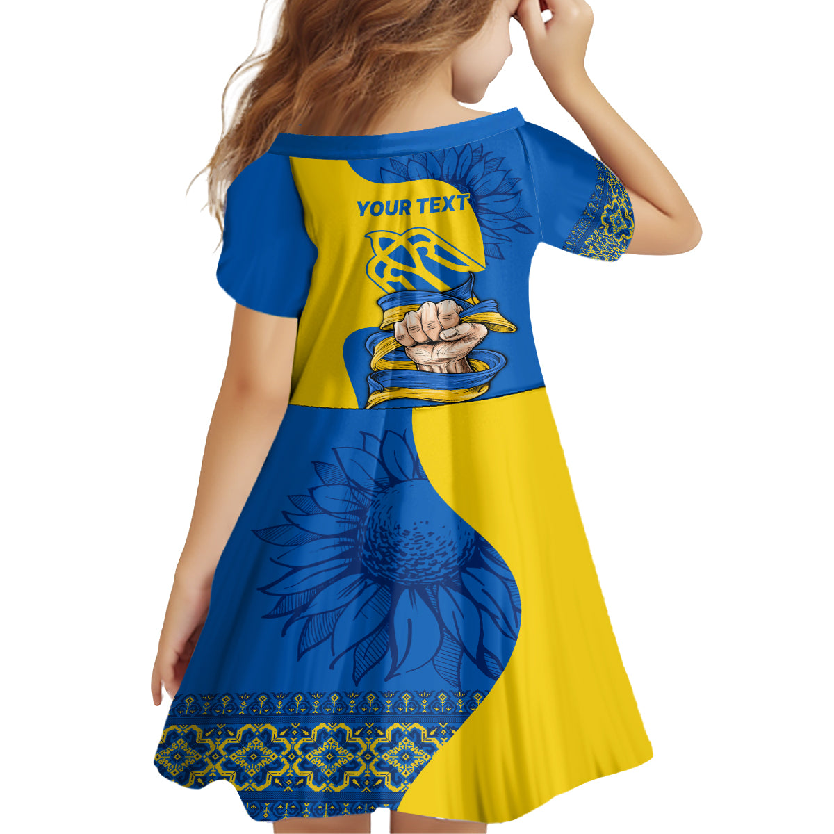 Ukraine Ukraine Folk Patterns Unity Day Personalized Family Matching Tank Maxi Dress and Hawaiian Shirt - Wonder Print Shop