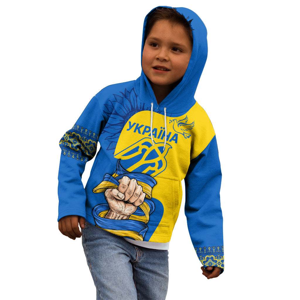 Ukraine Ukraine Folk Patterns Unity Day Personalized Kid Hoodie - Wonder Print Shop