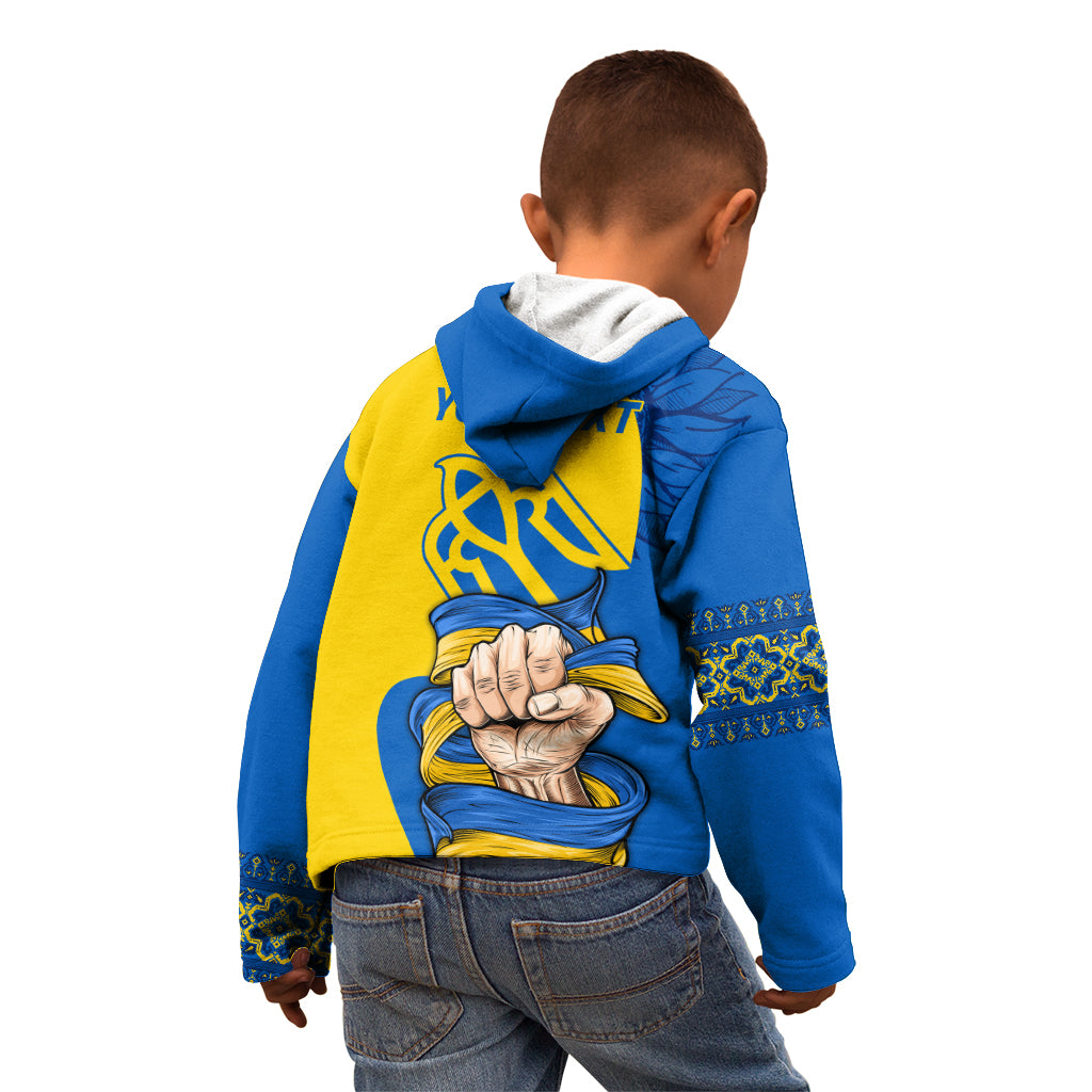 Ukraine Ukraine Folk Patterns Unity Day Personalized Kid Hoodie - Wonder Print Shop