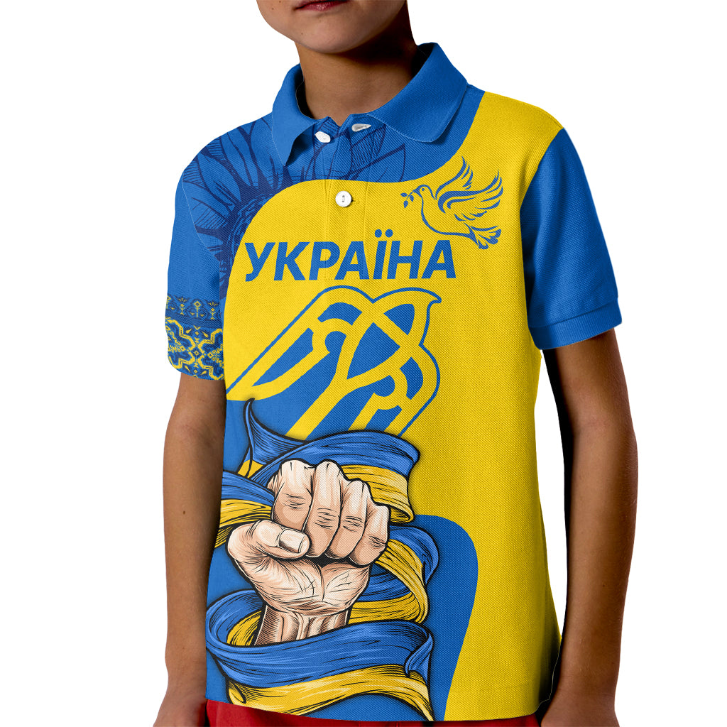 Ukraine Ukraine Folk Patterns Unity Day Personalized Kid Polo Shirt - Wonder Print Shop