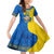 Ukraine Ukraine Folk Patterns Unity Day Personalized Kid Short Sleeve Dress - Wonder Print Shop