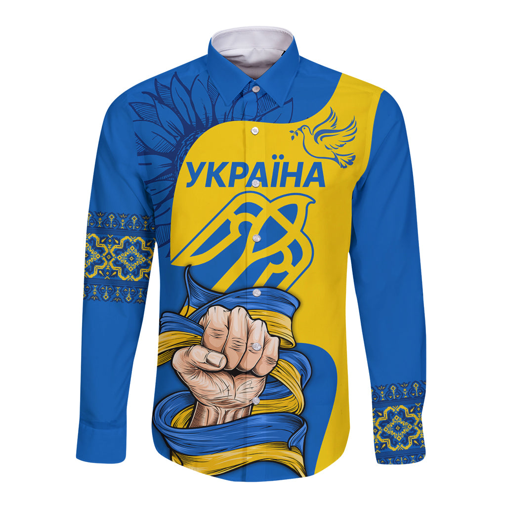 ukraine-ukraine-folk-patterns-unity-day-personalized-long-sleeve-button-shirt
