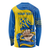 Ukraine Ukraine Folk Patterns Unity Day Personalized Long Sleeve Shirt - Wonder Print Shop