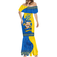 Ukraine Ukraine Folk Patterns Unity Day Personalized Mermaid Dress - Wonder Print Shop