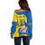 Ukraine Ukraine Folk Patterns Unity Day Personalized Off Shoulder Sweater - Wonder Print Shop