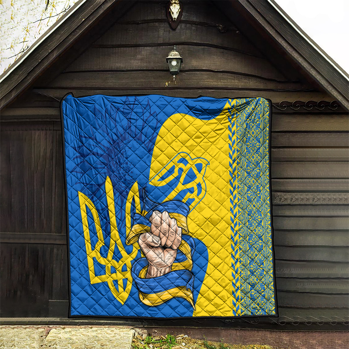 Ukraine Ukraine Folk Patterns Unity Day Personalized Quilt - Wonder Print Shop