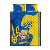 Ukraine Ukraine Folk Patterns Unity Day Personalized Quilt Bed Set - Wonder Print Shop