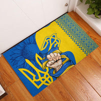 Ukraine Ukraine Folk Patterns Unity Day Personalized Rubber Doormat - Wonder Print Shop