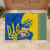 Ukraine Ukraine Folk Patterns Unity Day Personalized Rubber Doormat - Wonder Print Shop