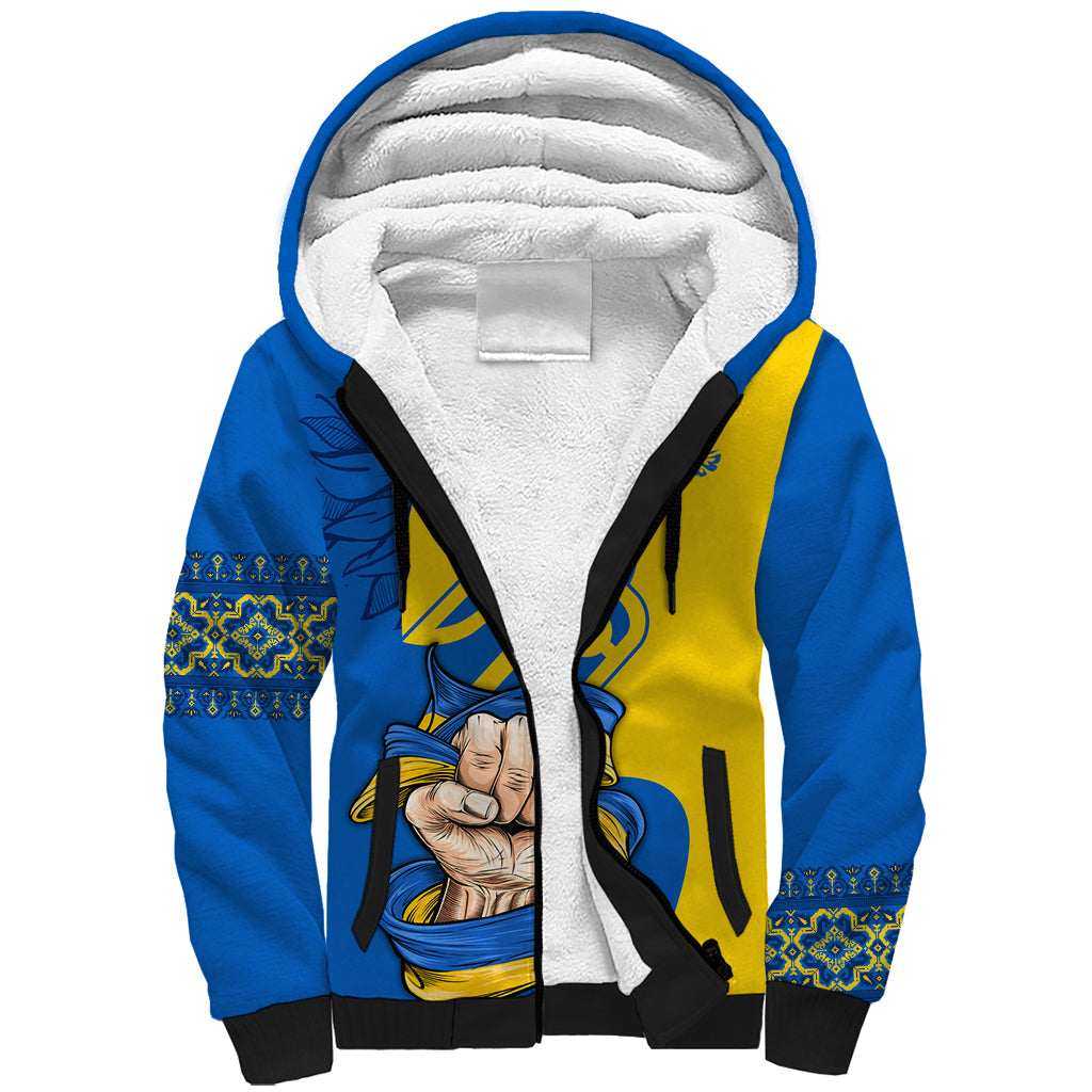 Ukraine Ukraine Folk Patterns Unity Day Personalized Sherpa Hoodie - Wonder Print Shop