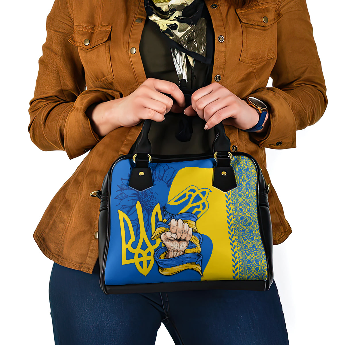 Ukraine Ukraine Folk Patterns Unity Day Personalized Shoulder Handbag