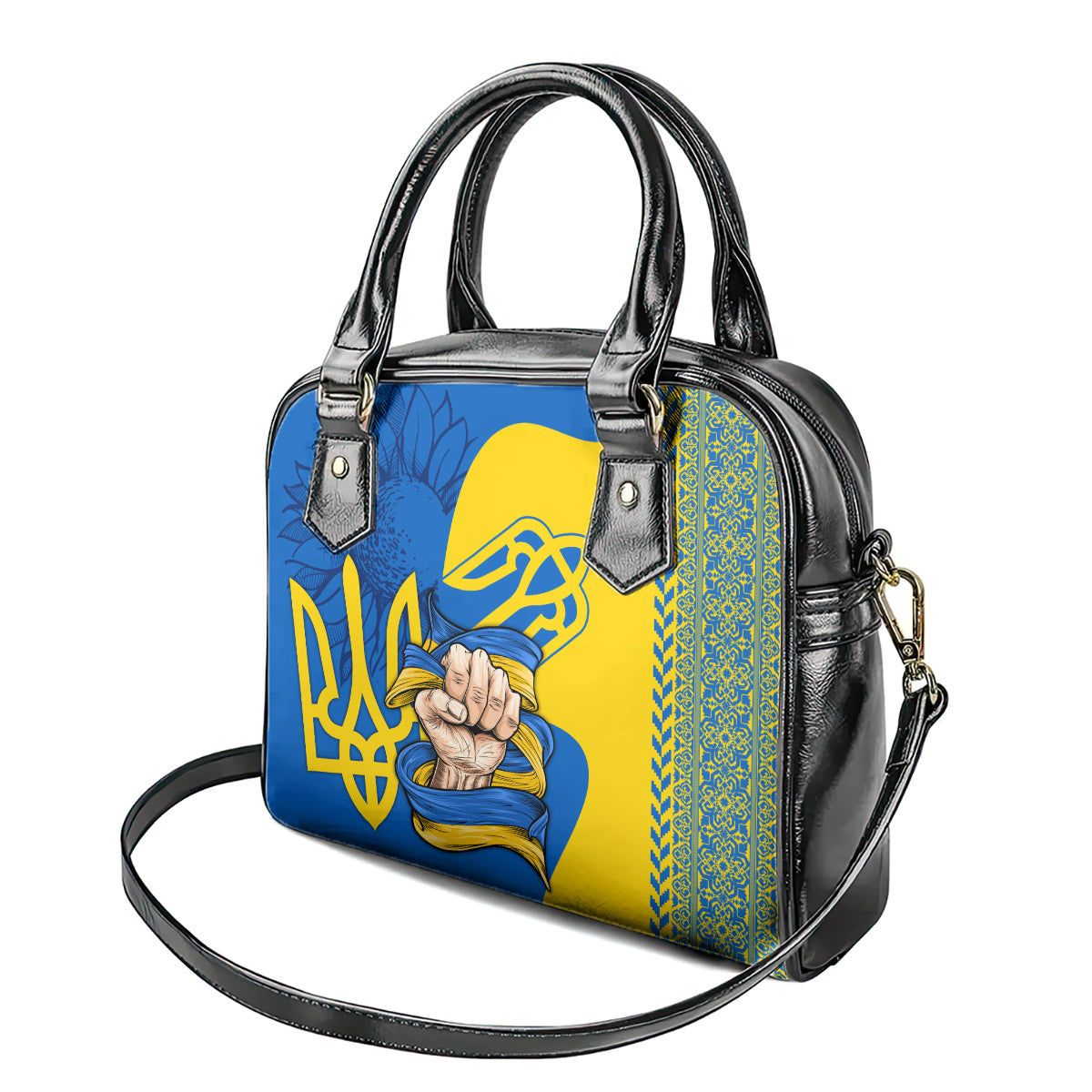 Ukraine Ukraine Folk Patterns Unity Day Personalized Shoulder Handbag