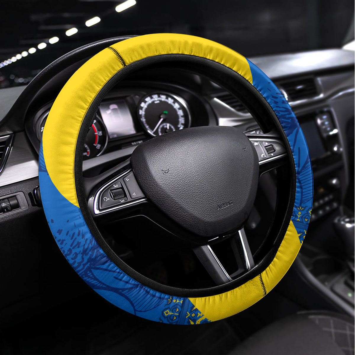 Ukraine Ukraine Folk Patterns Unity Day Personalized Steering Wheel Cover