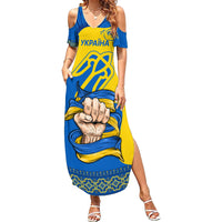Ukraine Ukraine Folk Patterns Unity Day Personalized Summer Maxi Dress - Wonder Print Shop