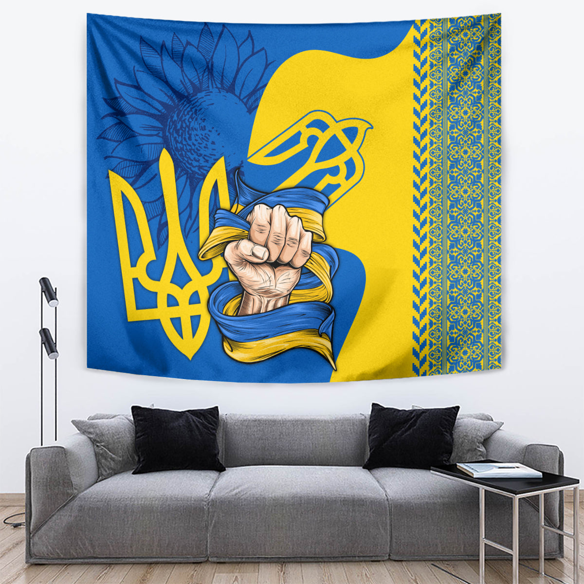 Ukraine Ukraine Folk Patterns Unity Day Personalized Tapestry - Wonder Print Shop