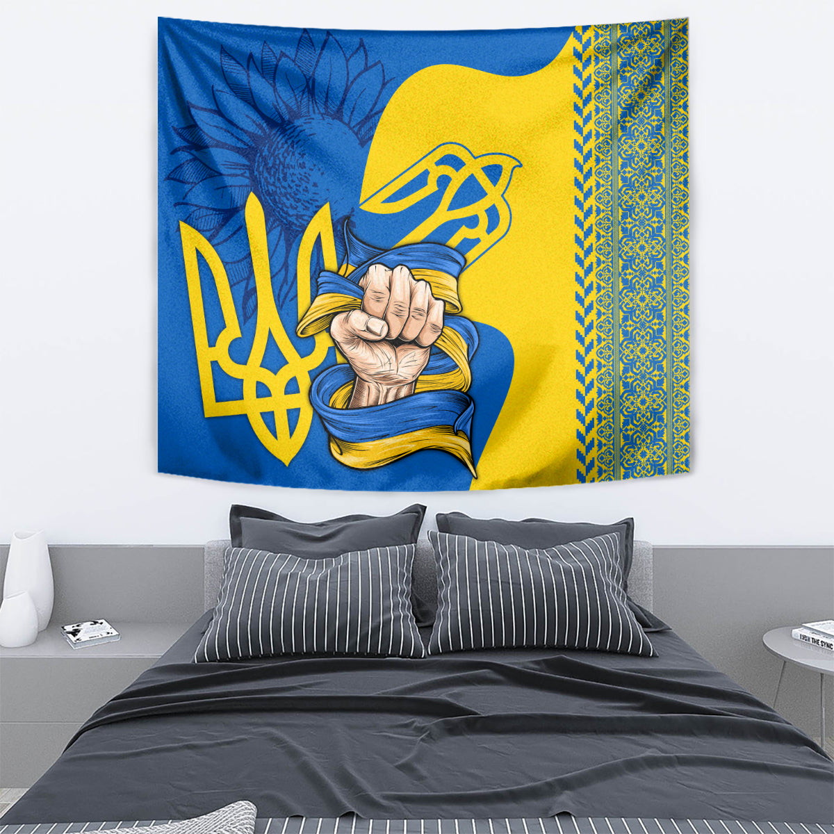 Ukraine Ukraine Folk Patterns Unity Day Personalized Tapestry - Wonder Print Shop