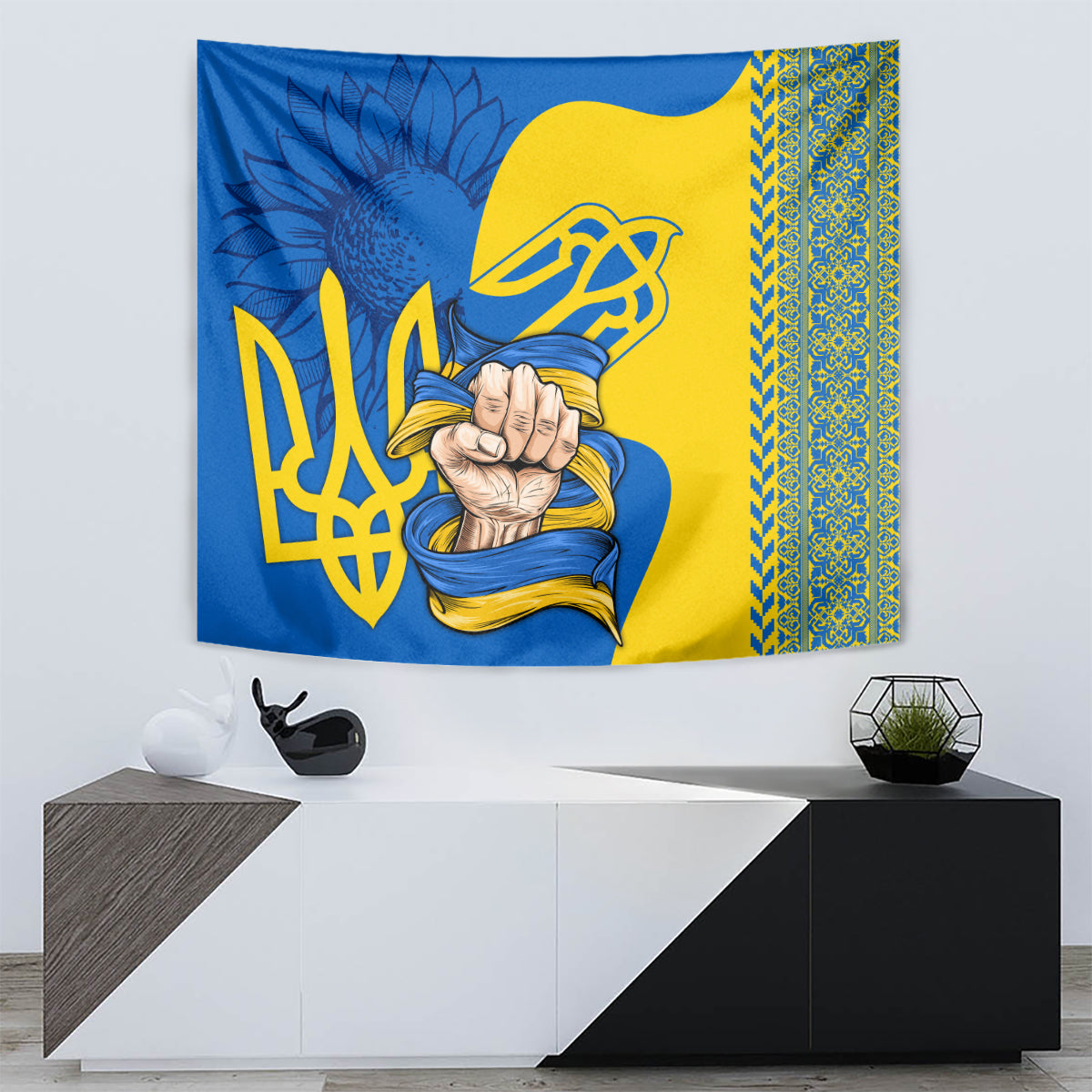 Ukraine Ukraine Folk Patterns Unity Day Personalized Tapestry - Wonder Print Shop