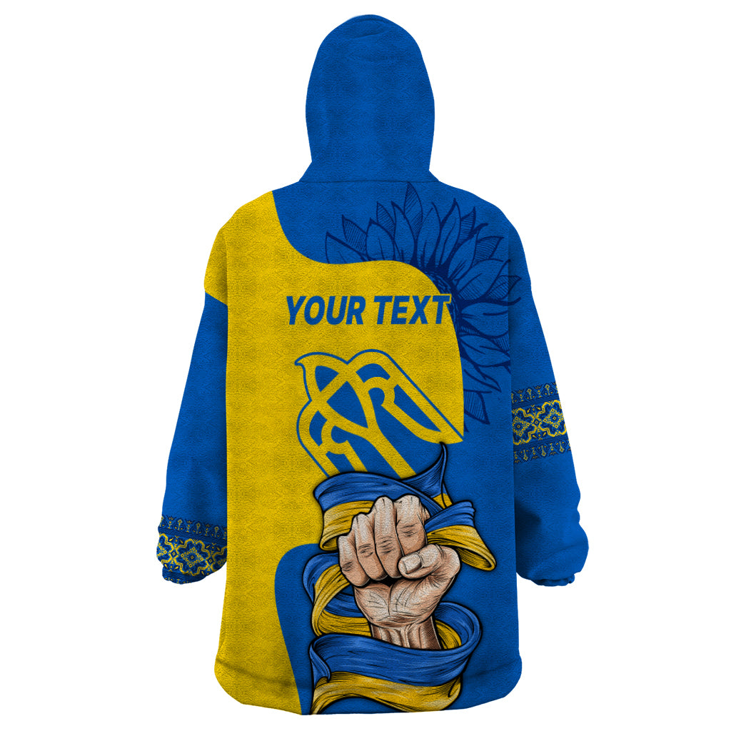 Ukraine Ukraine Folk Patterns Unity Day Personalized Wearable Blanket Hoodie - Wonder Print Shop