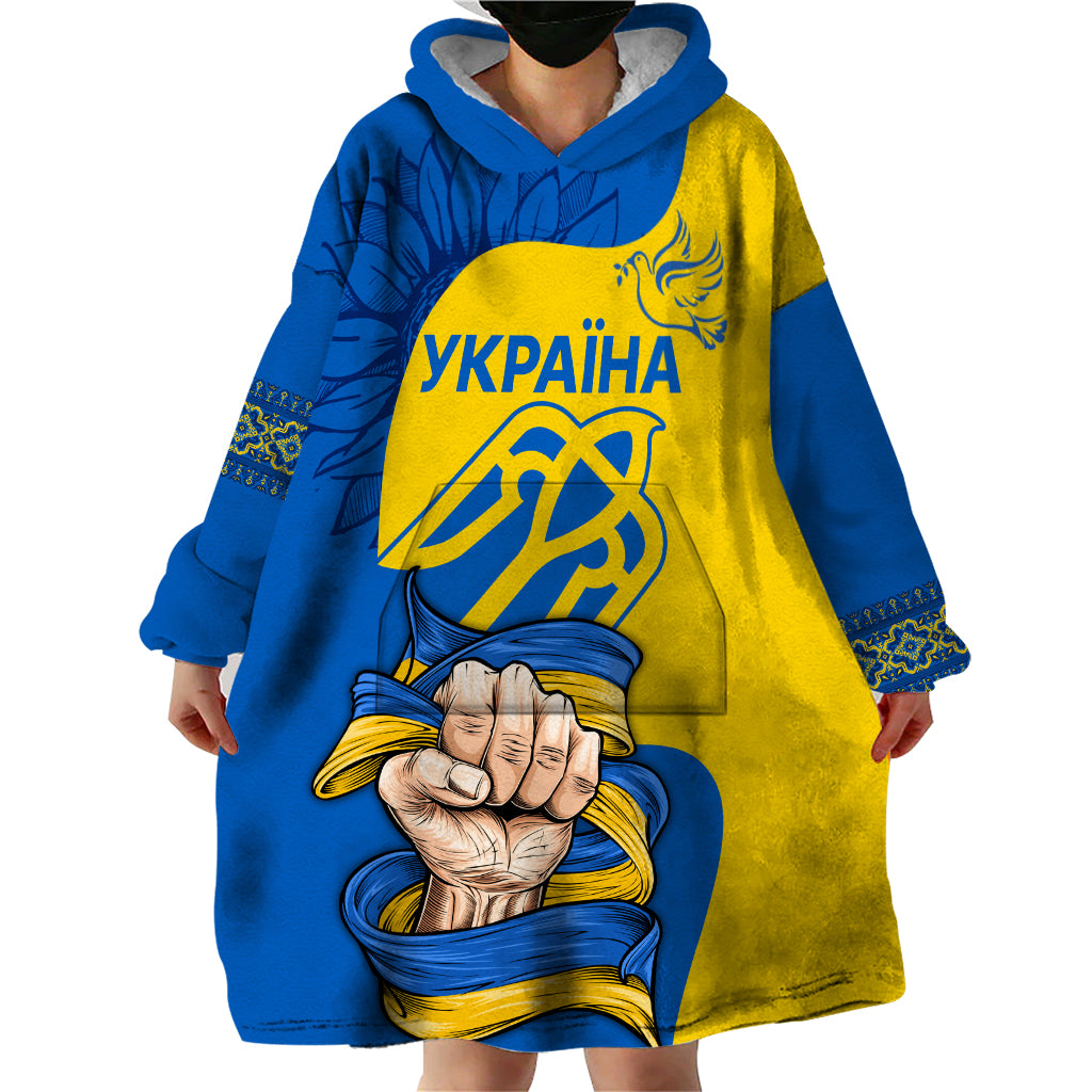 Ukraine Ukraine Folk Patterns Unity Day Personalized Wearable Blanket Hoodie - Wonder Print Shop