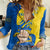 Ukraine Ukraine Folk Patterns Unity Day Personalized Women Casual Shirt - Wonder Print Shop