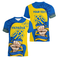 Ukraine Ukraine Folk Patterns Unity Day Personalized Women V Neck T Shirt - Wonder Print Shop