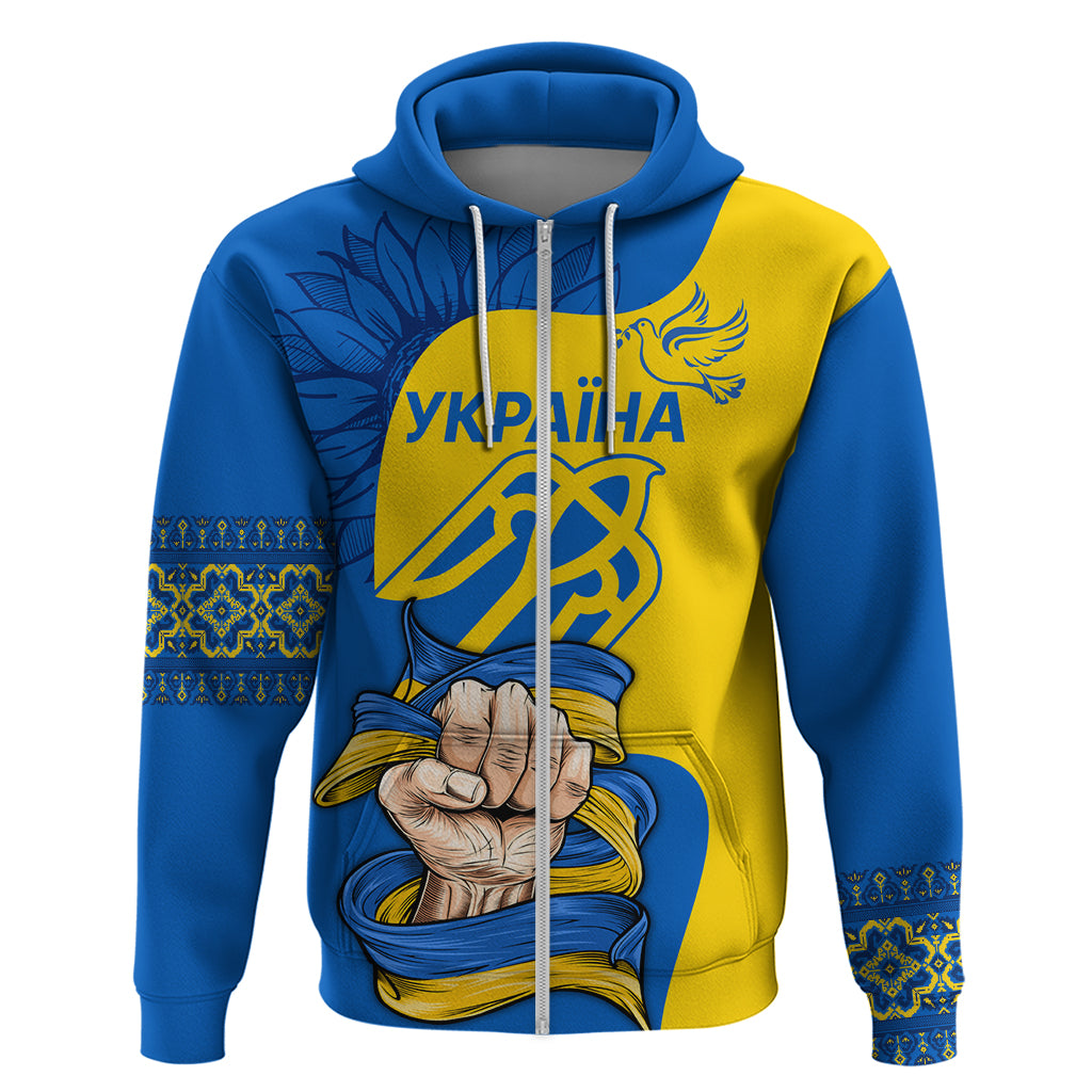 Ukraine Ukraine Folk Patterns Unity Day Personalized Zip Hoodie - Wonder Print Shop