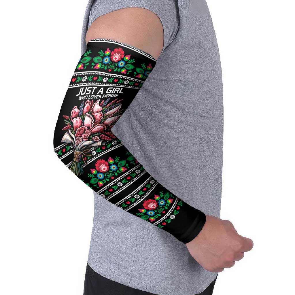 Pink Pierogi Flowers Over Dumplings Arm Sleeves