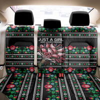 Pink Pierogi Flowers Over Dumplings Back Car Seat Cover