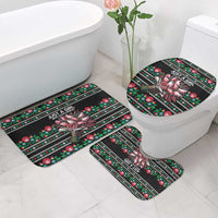 Pink Pierogi Flowers Over Dumplings Bathroom Set