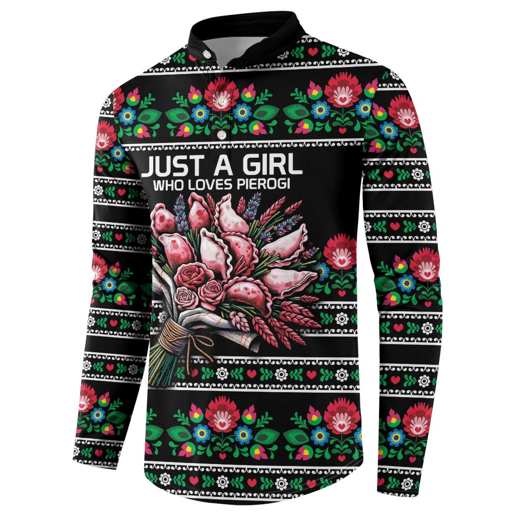 Pink Pierogi Flowers Over Dumplings Button Sweatshirt