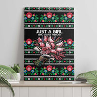 Pink Pierogi Flowers Over Dumplings Canvas Wall Art