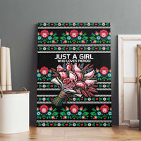Pink Pierogi Flowers Over Dumplings Canvas Wall Art
